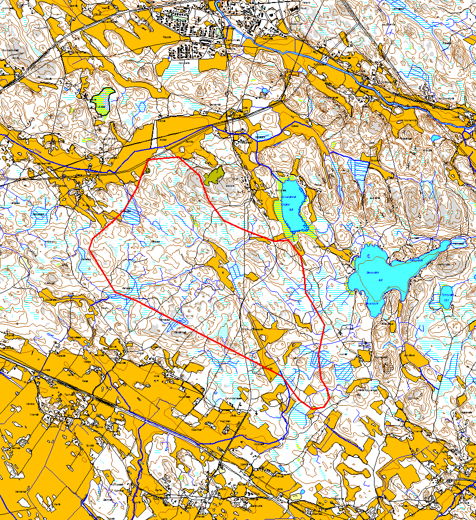 Kaava-alue 2, eli Korven alue, on n. 3,8 km² kokoinen alue Kalannin taajaman eteläpuolella. Kaava-alue on maa- ja metsätalouskäytössä ja rajautuu etelässä ja pohjoisessa samanlaiseen alueeseen.