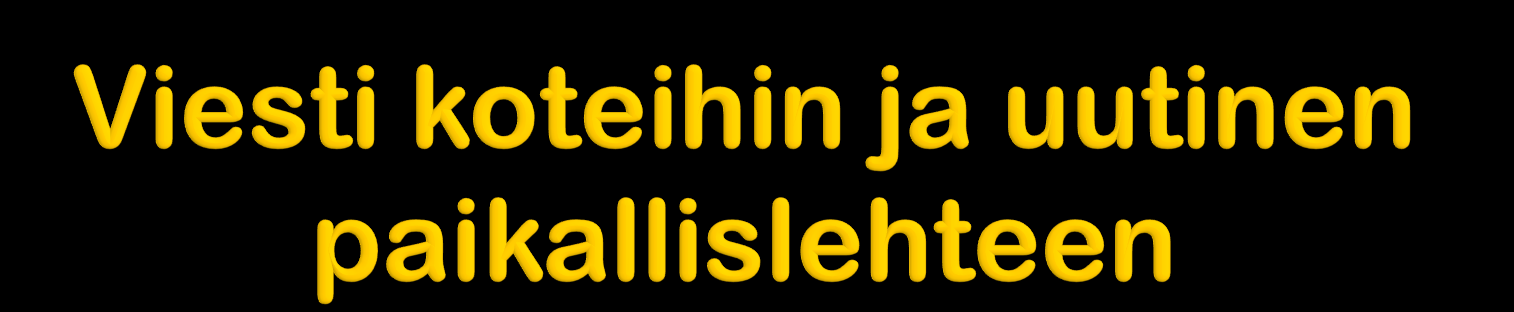 LIIKKUVA KOULU HANKE KÄYNNISTYY UURAISTEN KOULUISSA Uuraisten koulut valittiin mukaan liikkuva koulu hankkeen pilottikouluksi lukuvuosiksi 2010-2012.