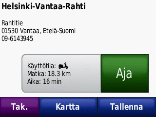 Valikkosivun käyttäminen ➊ ➏ ➋ ➌ ➑ ➐ ➍ ➒ ➎ ➊ GPS-satelliittisignaalin voimakkuus. ➋ Bluetooth-kuulokkeen tila. HUOMAUTUS: Sivujen ulkoasu vaihtelee käyttötilan ja asetusten mukaan.