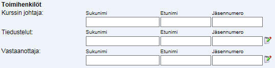 Suomen Kennelliitto ry. 28.12.2015 12(20) Linkki kotisivuille ja kurssin kuvaus Mikäli kurssia varten on perustettu kotisivut, voidaan osoite syöttää Linkki kotisivulle kohtaan.