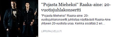 15.6.2015 Julkaisimme 20v-juhlakeikkamme pidettäväksi 29.8.2015 Lahden Pikkuteatterilla.