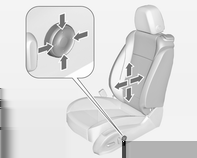 Istuimet, turvajärjestelmät 45 Istuinkorkeus Siirrä kytkimen etuosaa ylös-/alaspäin. Istuinten selkänojat Ristiselän tuki Siirrä käyttökytkintä ylös-/alaspäin.