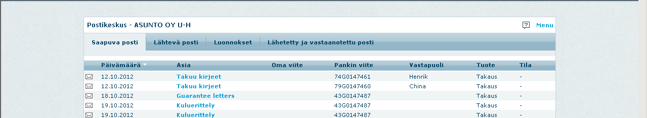 Toimeksiantoosi tallentuu hyväksyjien nimet ja ajankohdat.