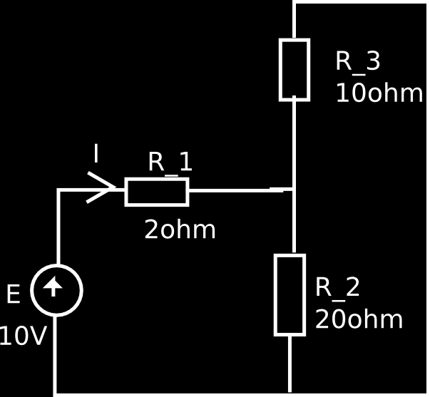 27 Laske R 2 :n jännite. R 2 ja R 3 ovat rinnan ( niiden yli vaikuttaa sama jännite) R A = 1 1 = 6, 67Ω + 1 R 2 R 3 R B = R 1 + R A = 8, 67Ω => I 1 = E R B = 1, 15A U R2 = I 1 R A = 7, 7V 9 4.10.