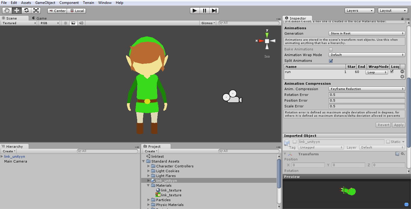 46 muotoon. Unityyn tuodaan tiedostoista mallit ja niiden verteksit, polygonit, kolmiot, UVkartat sekä rigatut hahmot ja niiden luut sekä animaatiot toimivat myös.
