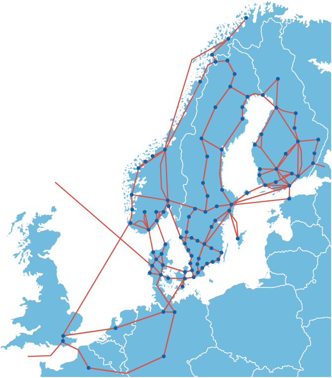 TDC DoS Protection - seuranta TDC verkkopesuri TDC probe PAIX (New York, Palo Alto) Equinix (New York, Ashburn) TDC seuraa liikennevuodataa kaikissa internetpeering pisteissään Seuranta voidaan tehdä