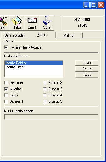 sähköpostia, näille voidaan luoda ja listätä uusi ominaisuus, jonka perusteella voidaan tulostaa osoitetarrat paperitiedotteen lähettämiseksi.