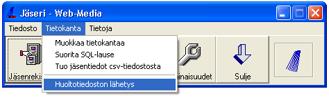 Liite C Ongelmatilanteet Ongelmatilanteita varten Jäseriin on tehty kaksi selvitystyötä helpottavaa toimintoa. Tietokoneiden ongelmatilanteet ovat hyvin moninaisia.