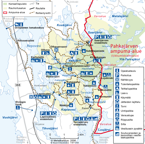 Repoveden alueella on hyvin vähän vanhaa metsää. Hakkuutyöt alueella lopetettiin vasta 1977, jonka takia suurin osa metsistä on istutettuja.