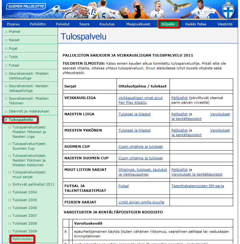 KIRJAUTUMINEN PALLOVERKKOON PALLOLIITON