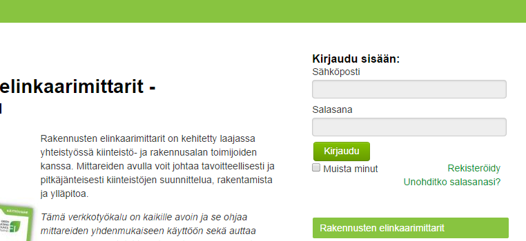 4. Palveluun sisään kirjautuminen Kirjaudu sisään palveluun osoitteessa www.360optimi.com/kiinteistopassi.