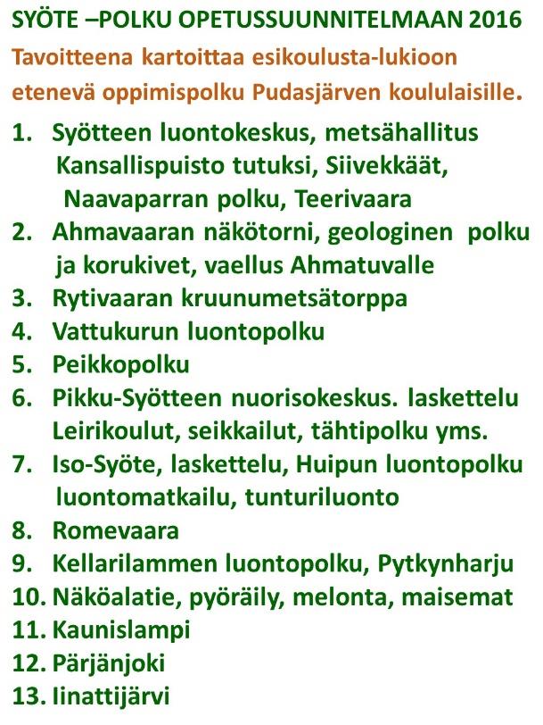 SYÖTE-POLKU