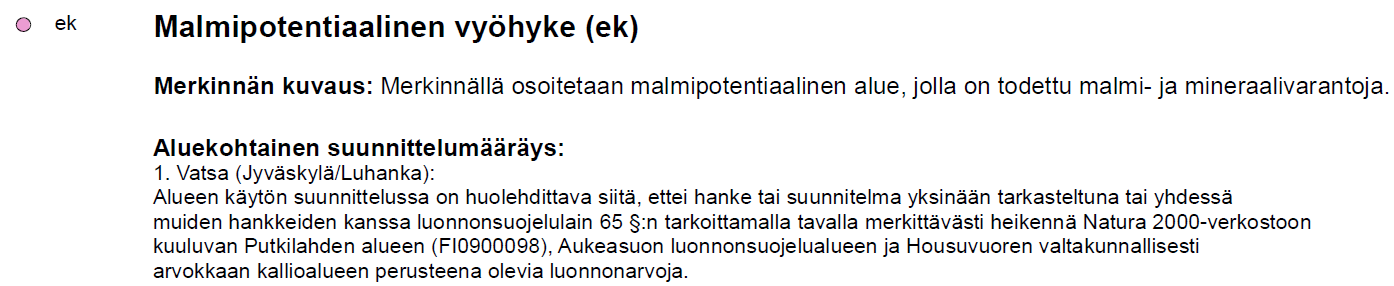 Vaihemaakuntakaava koskee Jyväskylän seudun jätteenkäsittelykeskusta. Ympäristöministeriö on vahvistanut 1. vaihemaakuntakaavan 16.12.2009.