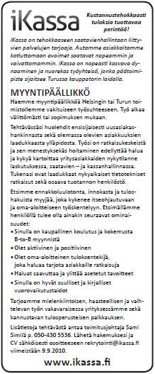 Avainasioilla on merkitystä informaatio on oleellinen osa työpaikkailmoitusta.