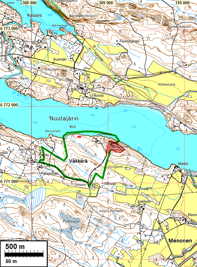 3 Selityksiä: Koordinaatit ja kartat ovat ETRS-TM35FIN koordinaatistossa (Euref). Kartat ovat Maanmittauslaitoksen maastotietokannasta kesällä 2013 ellei toisin mainittu.