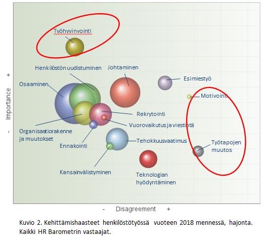 Mitä kehittämishaasteita henkilöstötyössä on vuoteen 2018 mennessä?