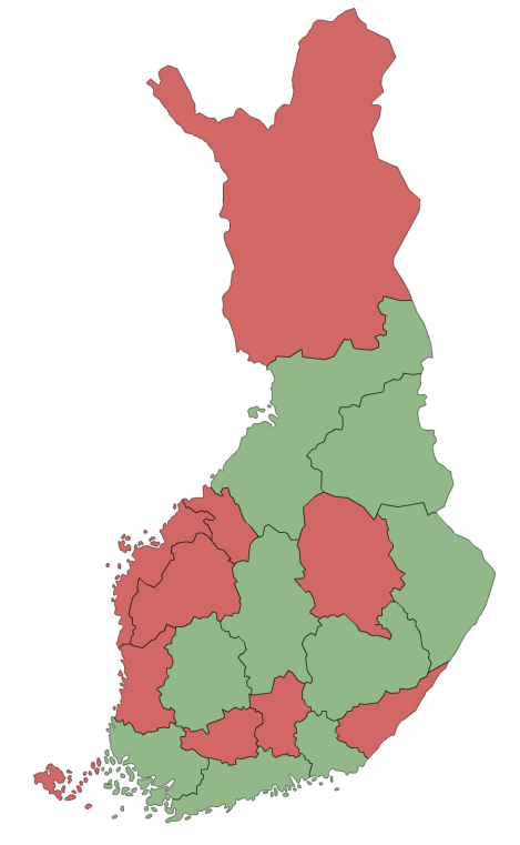 Liikuntaneuvonnan koulutukset / tapaamiset maakunnittain vuosina 2014-2015 Liikkujan Apteekki