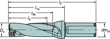 ROT - IN CoroDrill 880 CoroDrill 880 5 x D c Poran halkaisija.500 1.687 tuumaa Lieriövarsi Taso, ISO 9766 D c.500.531 κ r 79 D c.562 1.687 κ r 88 l 1s = ohjelmointipituus Poran halkaisija, tuumaa.