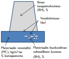 Materiaalipinnan tuntumassa vallitsevia olosuhteita kutsutaan pinnan mikroilmastoksi.