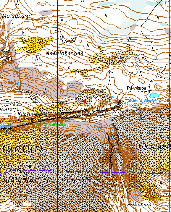 Kartta 7. Pyhätunturi 1.