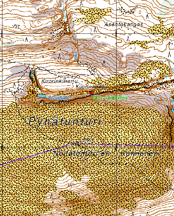 Kartta 8. Pyhätunturi 2.