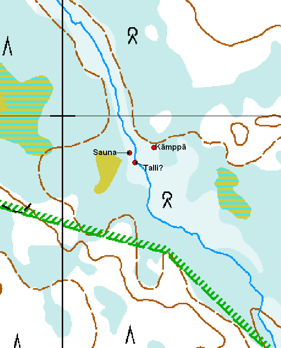 Kartta 22. Mustalampi etelä.