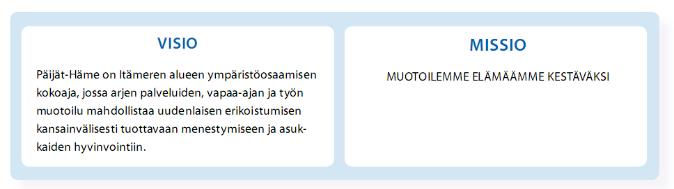 Maakuntaohjelman toteuttaminen Päijät-Hämeessä 2011-2014 Osaamisen vahvistaminen tuottava ja innostava toimintaympäristö Profiilin vahvistuminen vahva suurkaupunkikeskus ja monipuoliset