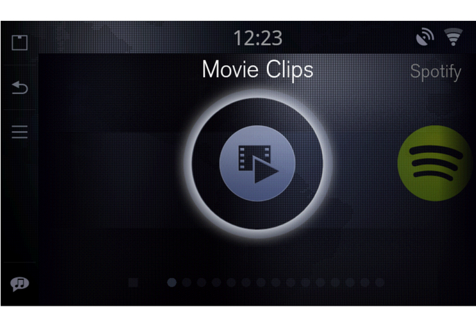 fi-fi Sensus Connected Touch Sovellukset Galleria Galleria on auton näytön kautta toimiva videotiedostojen ja kuvien katseluohjelma. Kuvat voivat olla USB-muistissa tai SD-kortilla.