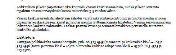 Hajautettu tekonivelseuranta 18