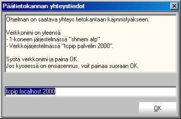 Asennuksen jälkeen Version tarkistaminen Päivityksen jälkeen on syytä tarkistaa, että verkon kaikilla koneilla on sama ohjelmaversio.