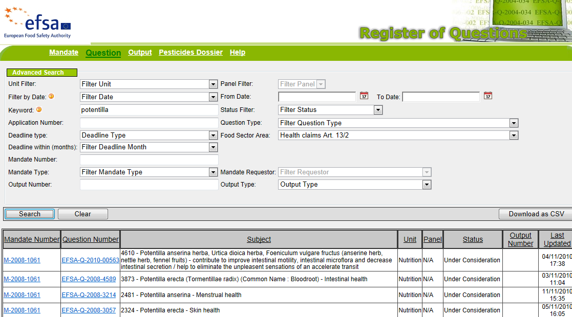 http://registerofquestions.efsa.europa.