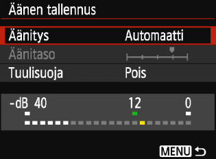 3 Valikkotoimintojen asetukset [Z2] Videon tallennuskoko Voit määrittää videon tallennuskoon (kuvan koko ja kuvataajuus). Lisätietoja on sivulla 164.