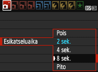 Kätevät ominaisuudet 3 Äänimerkin vaimentaminen Jos haluat, voit poistaa tarkennuksen tai itselaukaisun äänimerkin käytöstä. Valitse [z1]-välilehdessä [Äänimerkki] ja paina sitten <0>-painiketta.