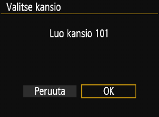 Kätevät ominaisuudet 3 Kansion luominen ja valitseminen Voit vapaasti luoda ja valita kansion, johon otetut kuvat tallennetaan.