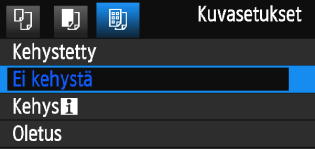 w Tulostaminen QPaperikoon määrittäminen Valitse tulostimeen asetetun paperin koko ja paina <0>-painiketta.