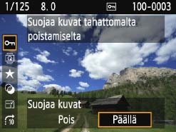 Toiminto-opas Toiminto-opas tulee näkyviin, kun vaihdat kuvaustilaa tai määrität kuvaustoiminnon, kuvauksen näytöllä, videokuvauksen tai toiston pikavalinnan.
