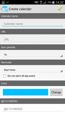 Lataa puhelimeesi Google Play -kaupasta kalenterisynkronointiin tarkoitettu sovellus.