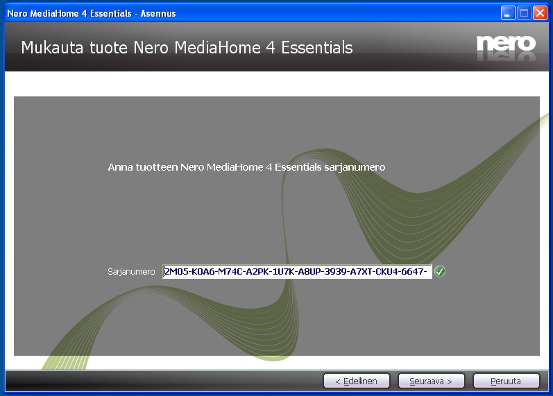 Liite G: Nero MediaHome -asennus Tämä ohjelma on yhteensopiva Windows XP- ja Windows 7 -käyttöjärjestelmien kanssa.