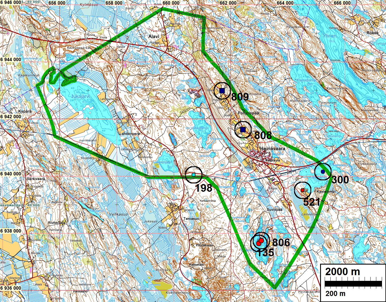 4 tarkkaa paikka ei ole pystytty määrittämään (ks. kohde Siässynäkallio).