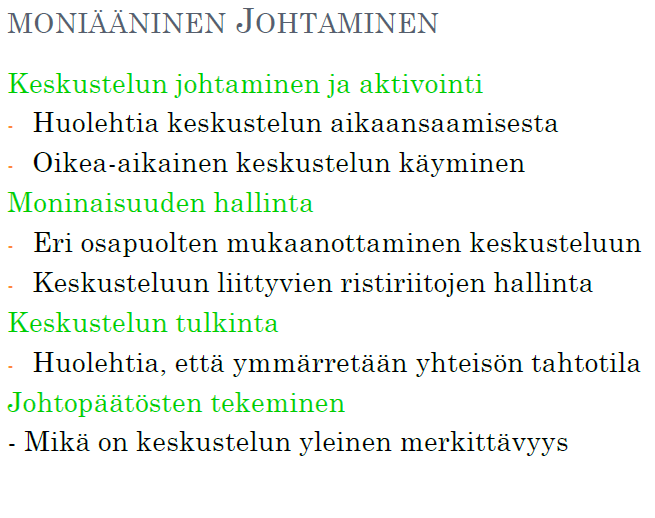 Mikä auttaa meitä rakentamaan luottamusta toisiimme Mikä innostaa meitä kehittämään