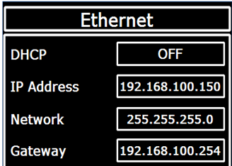 Ethernet DHCP ON IP address Netmask Getway 6.21.1.3 Katso elävää kuvaa A. Käytä IE 8.