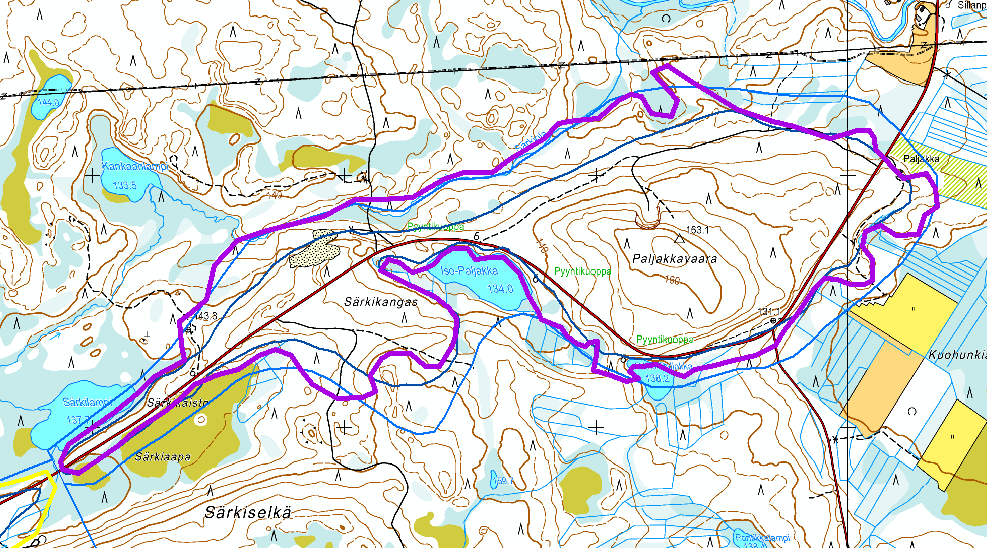 Iso-Paljakan alue koostuu kahdesta, harjujaksoon kuuluvasta peräkkäisestä muodostumasta, Särkikankaasta ja Paljakkavaarasta.