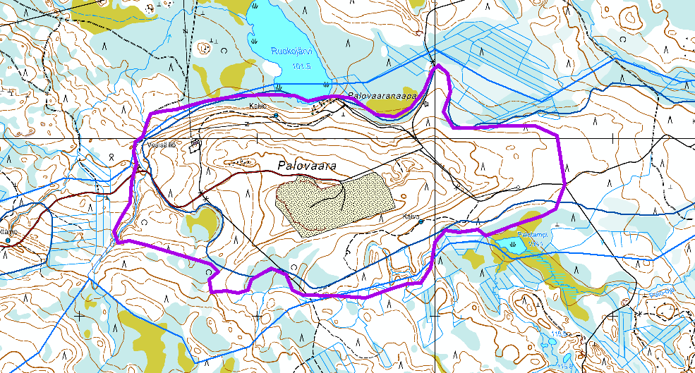 Palovaara Pohjavesialuenumero: 12699103B Vedenhankintaa varten tärkeä pohjavesialue Kroopinpalo-Palovaara Arvoluokka: 4 Sijainti: Rovaniemen keskustasta (kirkosta) noin 11,4 km SE Harjujaksoon