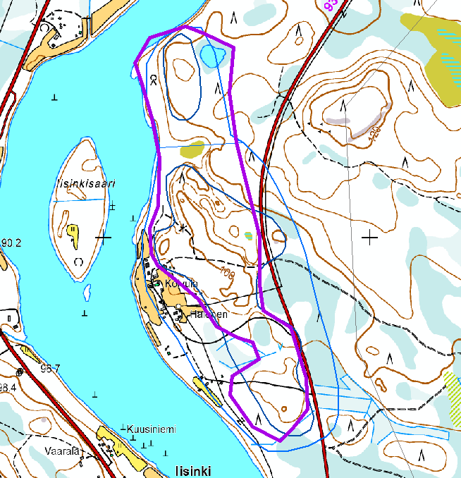 Iisinki Pohjavesialuenumero: 12699236 A, B Muu pohjavesialue Arvoluokka: 5 Sijainti: Rovaniemen keskustasta (kirkosta) noin 39 km NNW, Marraskosken kylältä noin 3,8 km N Ounasjoen itärannalla,
