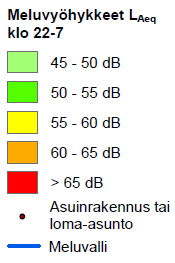 2008 valmistuneessa ympäristövaikutusten arviointiselostuksessa on selvitetty meluhaittoja, meluntorjuntaa ja tärinää. Melukarttoja on päivitetty kaksoisraiteen yleissuunnittelun yhteydessä.