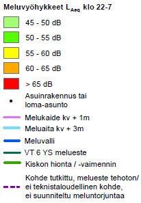 Esteet tulisivat sijaitsemaan keskusaseman ja vanhan maatilan kohdilla. Meluvallia esitetään Karhumäenkadun ja Asemäenkadun kulmasta alkaen.