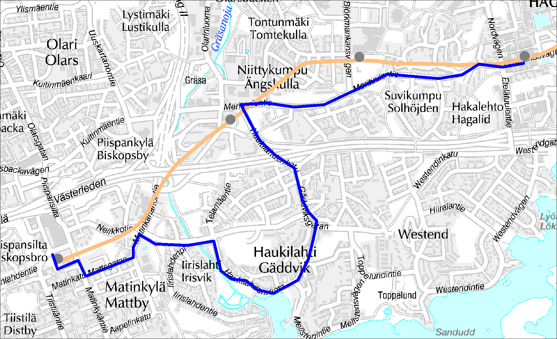 Linja 112 Tapiola (M) Niittykumpu (M) Haukilahti Matinkylä (M) Linja 112 Ruuhka Päivä/Ilta Hiljainen Vuoroväli, min 10 15 30 15 30 Minimi kierros, min 55 48 40 48 40 Suoritelaskennan kierros, min 60