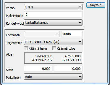 Ongelmia Mikäli yhteyden muodostamisessa tai aineistojen haussa tulee ongelmia, voi niitä jäljittää Asetus-dialogin avulla.