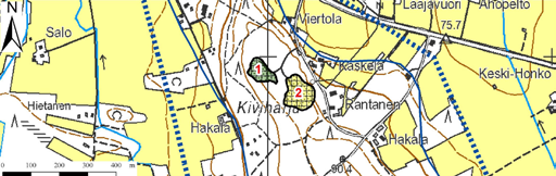 Kuva 86. Soranottoalueet: Rimpikangas B:n pohjavesialueen pohjoisosa, 1015102 B II lk, Isojoki. Kuva 87. Soranottoalue: Rimpikangas B:n pohjavesialueen eteläosa, 1015102 B II lk, Isojoki.