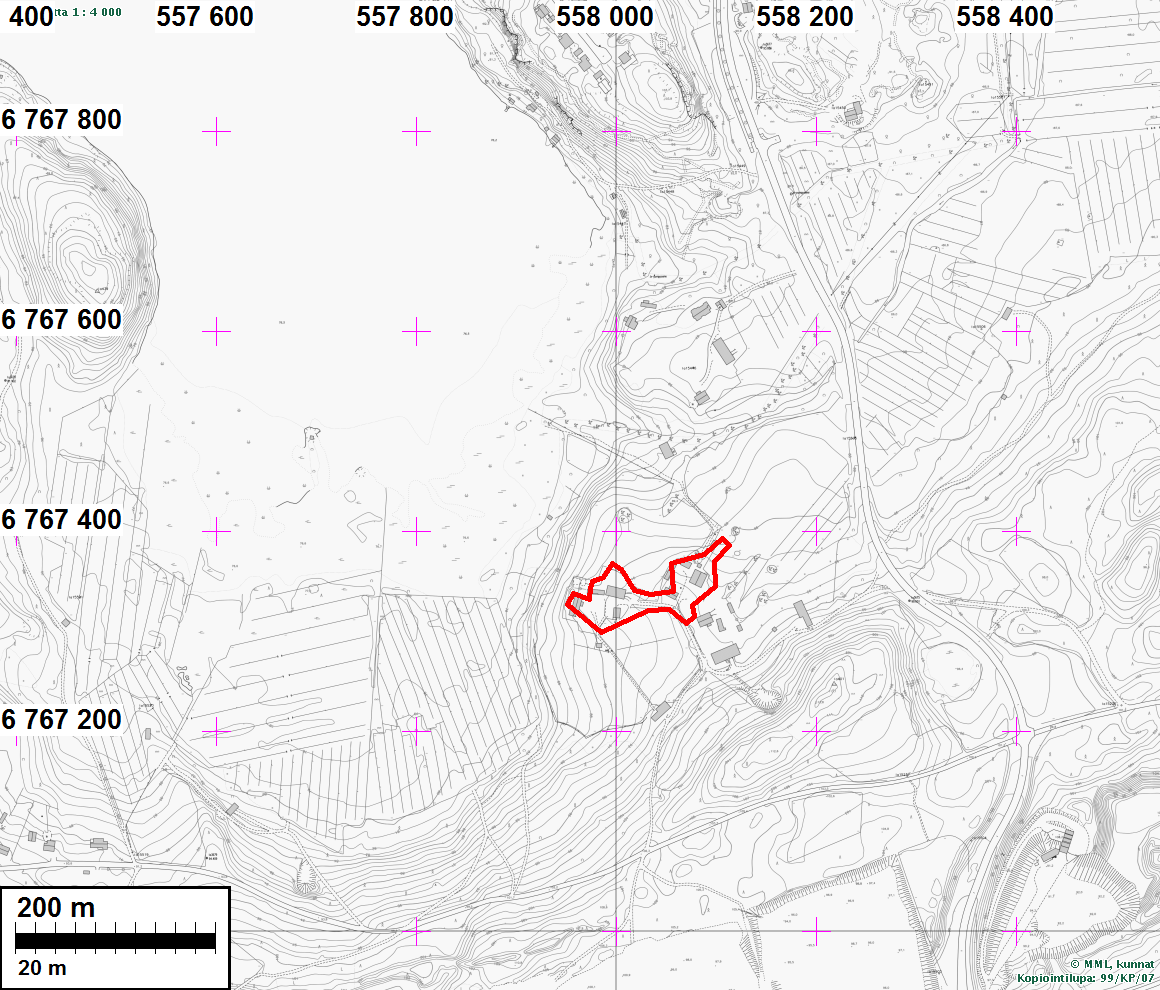 21 Rutolan Ropoisen talon entisellä tontilla oleva Gutzeitin 1900-luvun alun työväenasuinrakennus. Kuvattu itään.